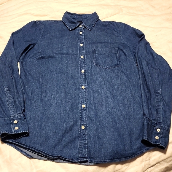 J. Crew Tops - J Crew Denim Long Sleeve
